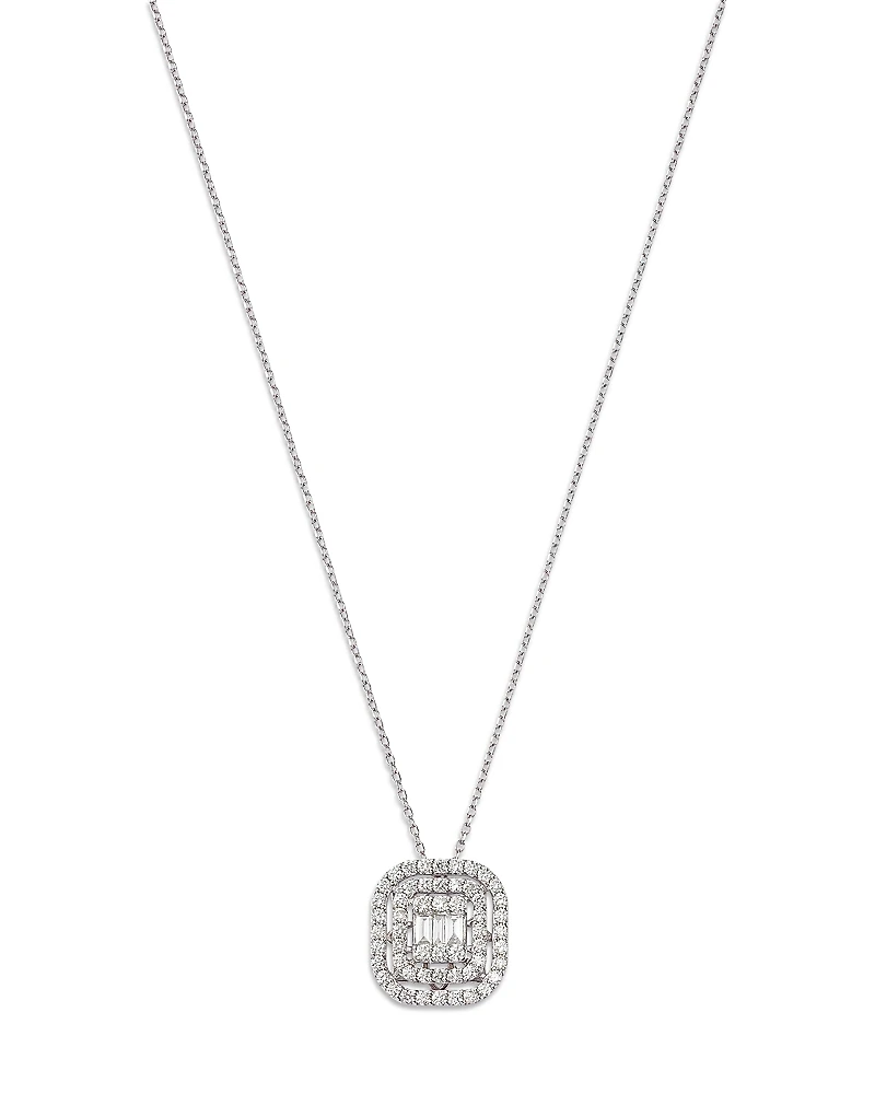 Bloomingdale's Fine Collection Diamond Geometric Pendant Necklace