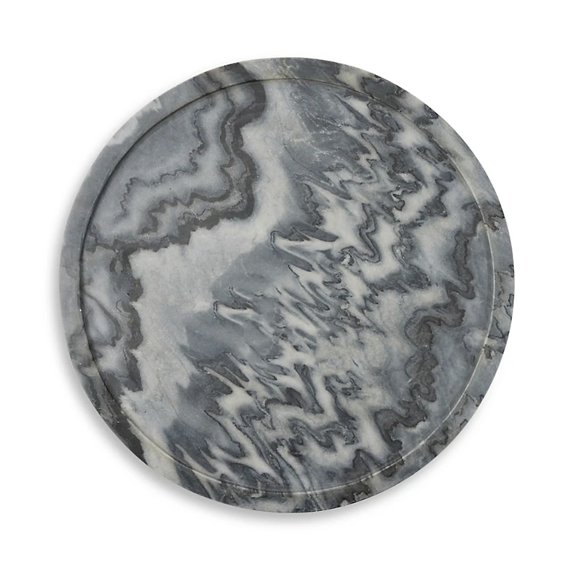 Blue Pheasant Portia 18 Marble Lazy Susan
