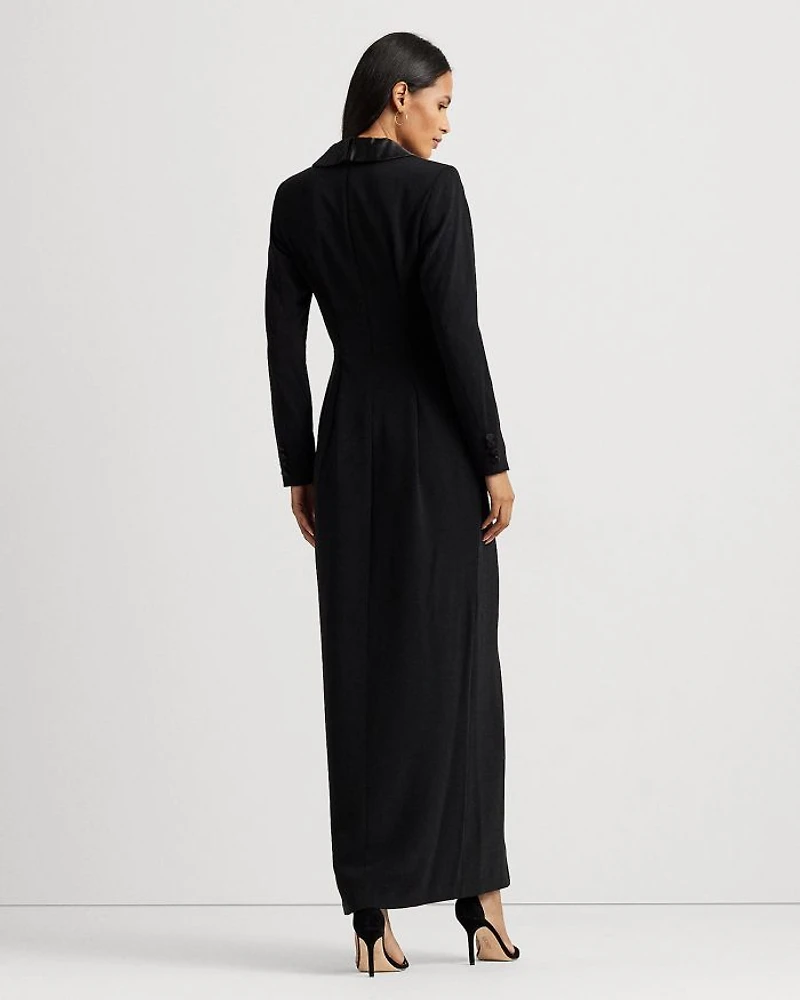 Tuxedo Style Column Gown