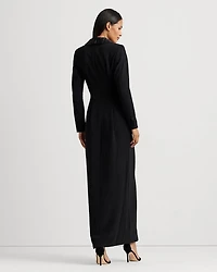 Tuxedo Style Column Gown