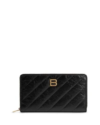 Balenciaga Crush Continental Wallet Quilted