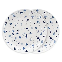 Twig New York Terrazzo Azzurro Bread/Canape Plates, Set of 2