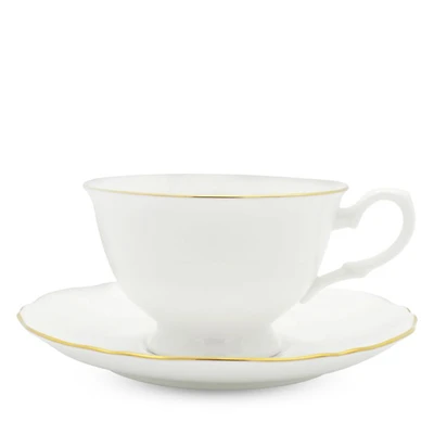 Amelie Brushed Gold Tea Cup & Saucer
