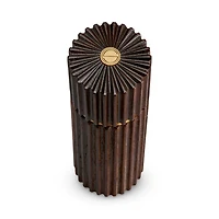 Hand Carved Ribbed Salt and Pepper Mills