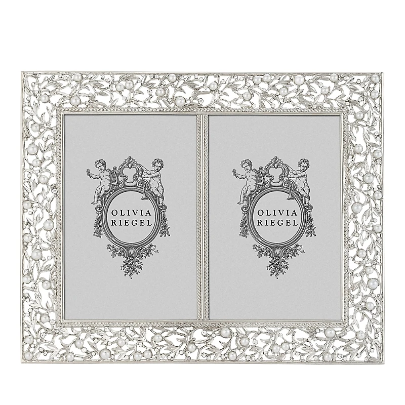 Olivia Riegel Silver Tone Double Frame, 4 x 6