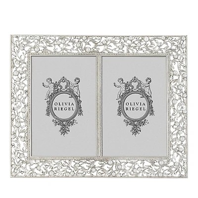Olivia Riegel Silver Tone Double Frame, 4 x 6