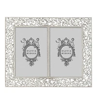 Olivia Riegel Silver Tone Double Frame, 4 x 6