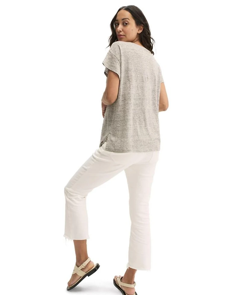 Everyday Maternity Linen T-Shirt