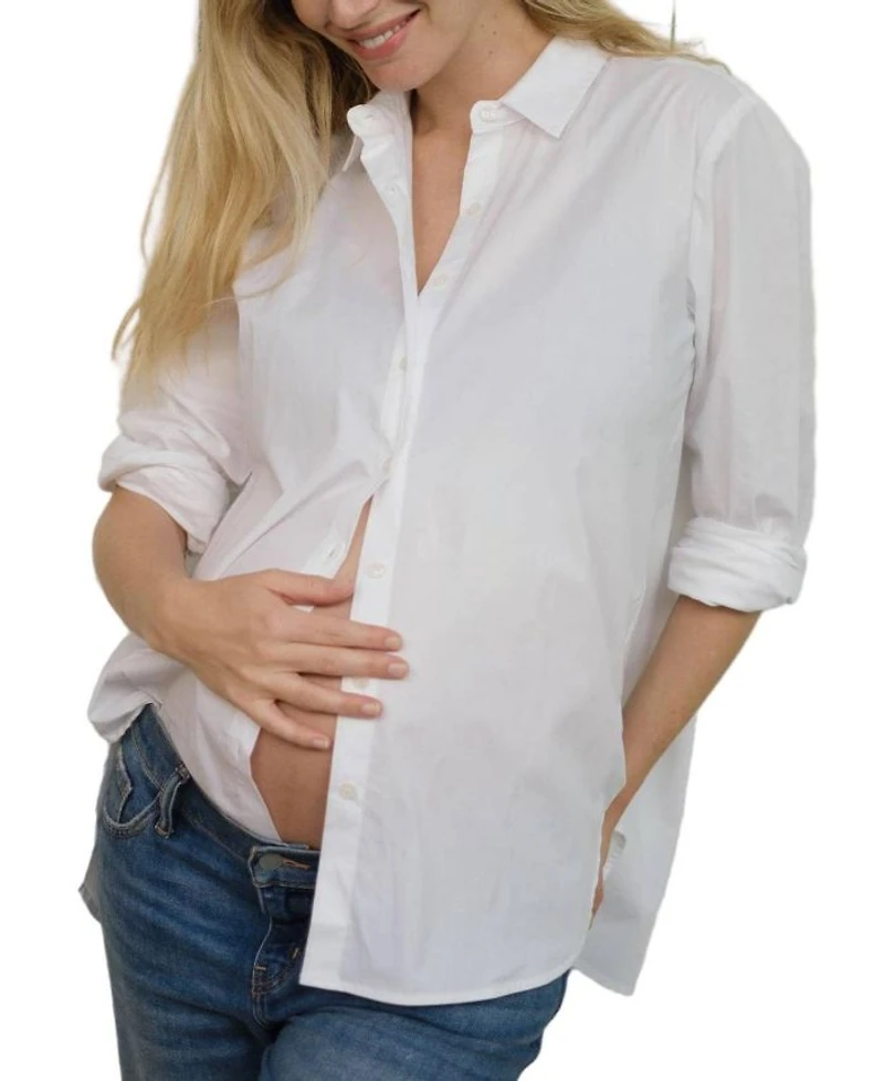 Nursing Friendly Maternity Classic Buttondown