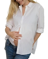 Hatch Collection Nursing Friendly Maternity Classic Buttondown