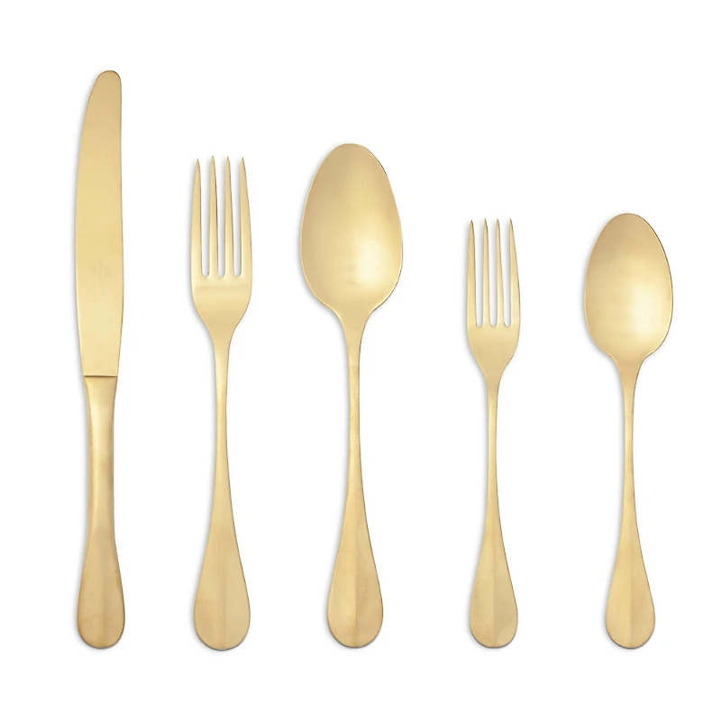 Costa Nova Nau Pvd Gold 5 Piece Place Setting