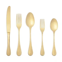 Costa Nova Nau Pvd Gold 5 Piece Place Setting