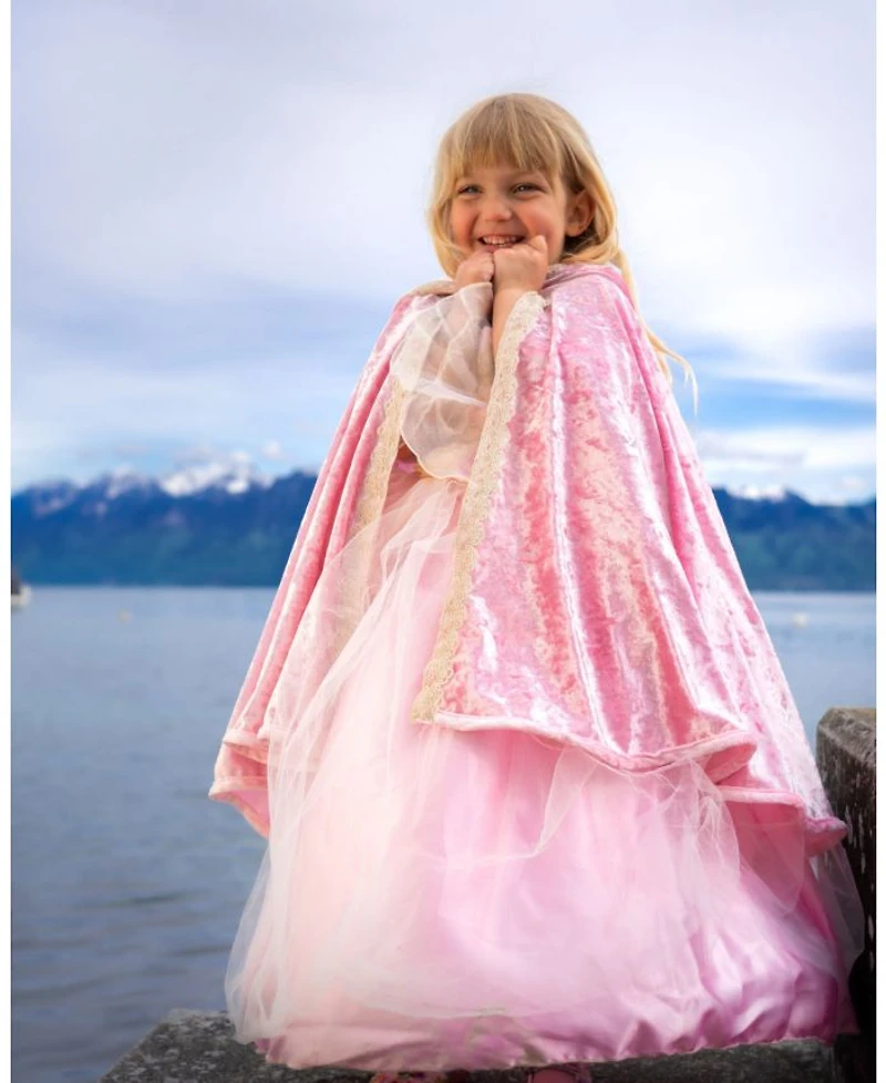 Deluxe Pink Princess Cape Costume - Ages 3-8