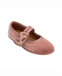 Elephantito Girls' Velvet Bow Mary Jane - Toddler