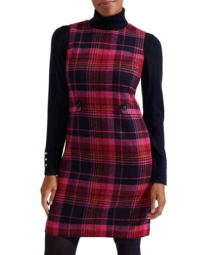 Sariah Plaid Wool Dress