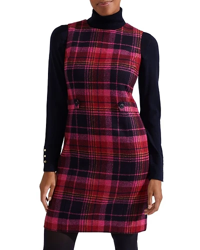 Sariah Plaid Wool Dress