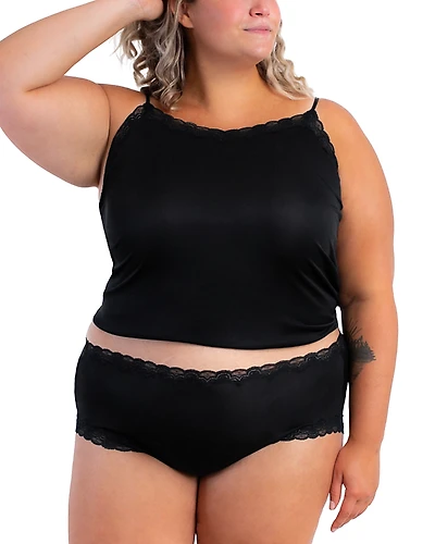 Uwila Warrior Lace Trim Silk Camisole