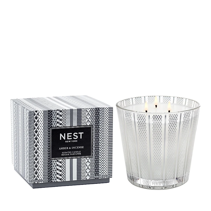 Nest New York Amber & Incense 3 Wick Candle 21 oz.