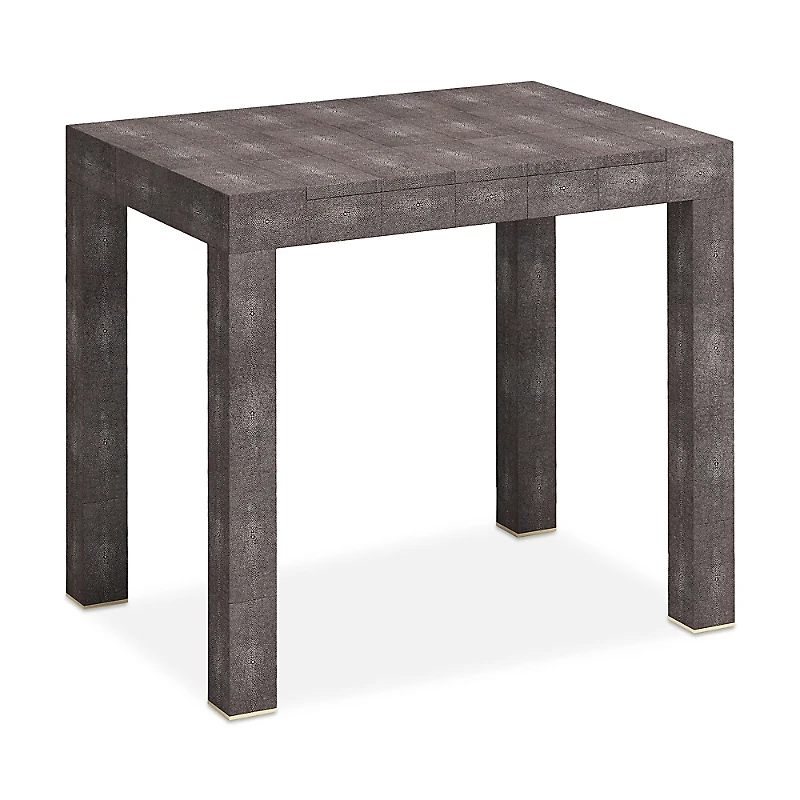 Aerin Shagreen Embossed Game Table with Dice