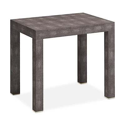 Aerin Shagreen Embossed Game Table with Dice