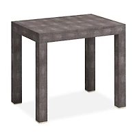 Aerin Shagreen Embossed Game Table with Dice