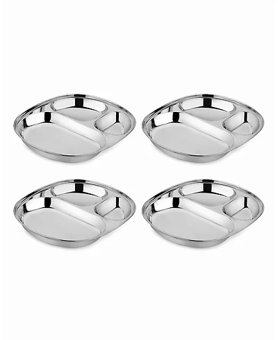 Ahimsa Unisex Balanced Bites Plates Pack of 4 - Ages 12 months+