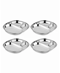 Ahimsa Unisex Balanced Bites Plates Pack of 4 - Ages 12 months+