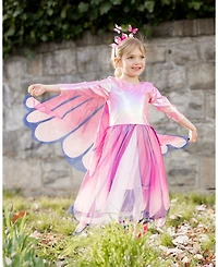 Butterfly Twirl Dress with Wings and Headband - Ages 3-6