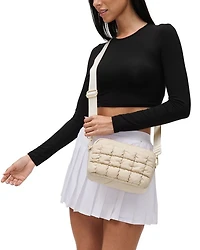 Quilted Medium Nylon Crossbody
