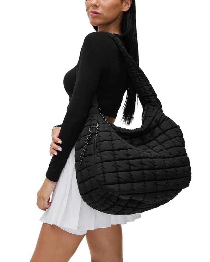 Revive Extra Large Quilted Nylon Hobo