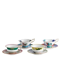Wedgwood Wonderlust Teacup and Saucer Service for 4