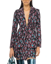 Grimilde Animal Print Slim Fit Cady Blazer