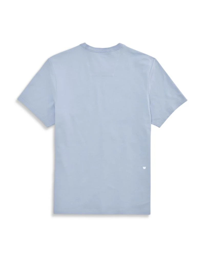 Silver Pique Crewneck Tee