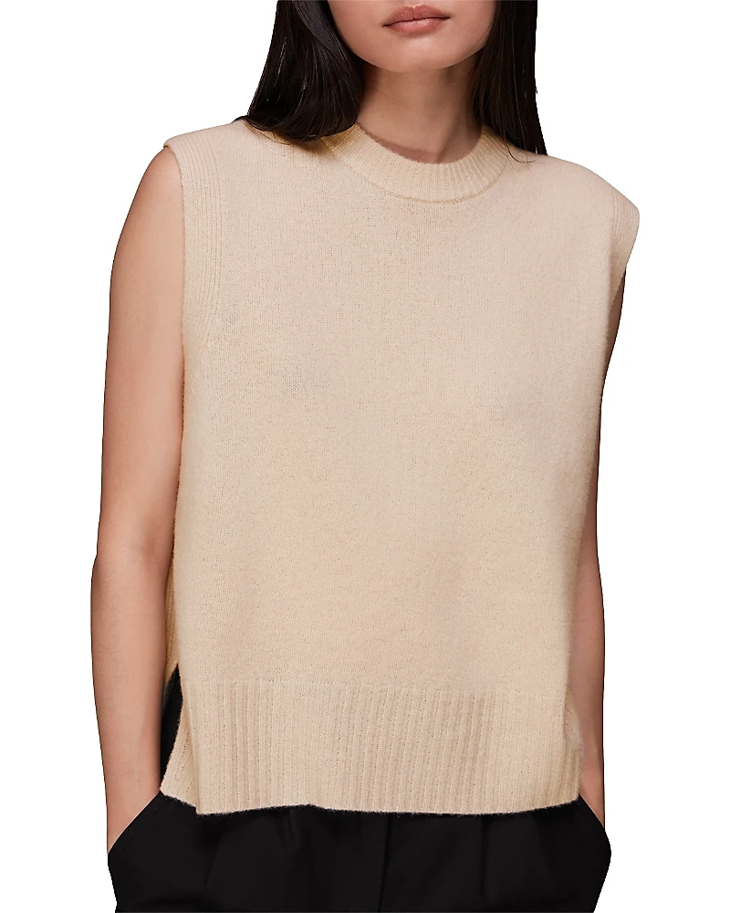 Whistles Crewneck Knit Tank Top