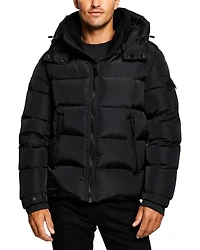 Frontier Quilted Hooded Zip Front Jacket