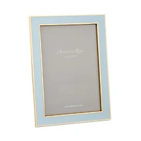 Powder Blue Enamel Picture Frame, 5" x 7"