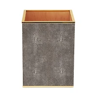 Aerin Faux Shagreen Waste Basket