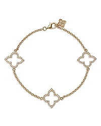 Bloomingdale's Fine Collection Diamond Clover Station Bracelet