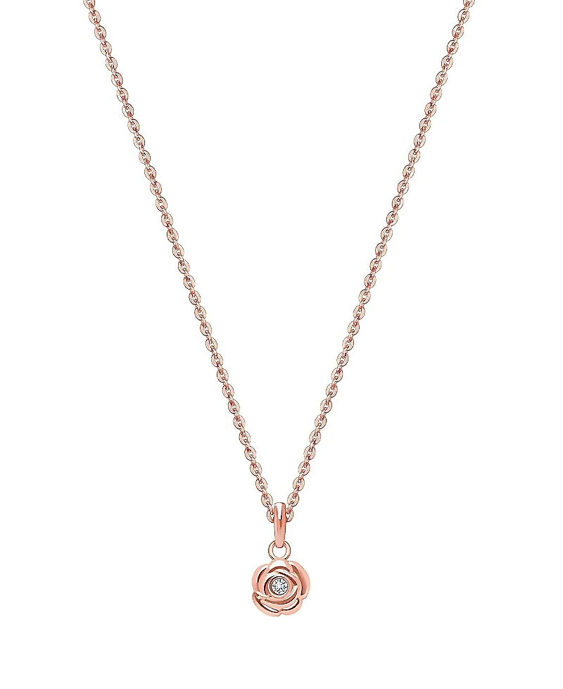 Tiny Blessings Children's 14K Gold Blushing Rose Girls' 12-14 Necklace