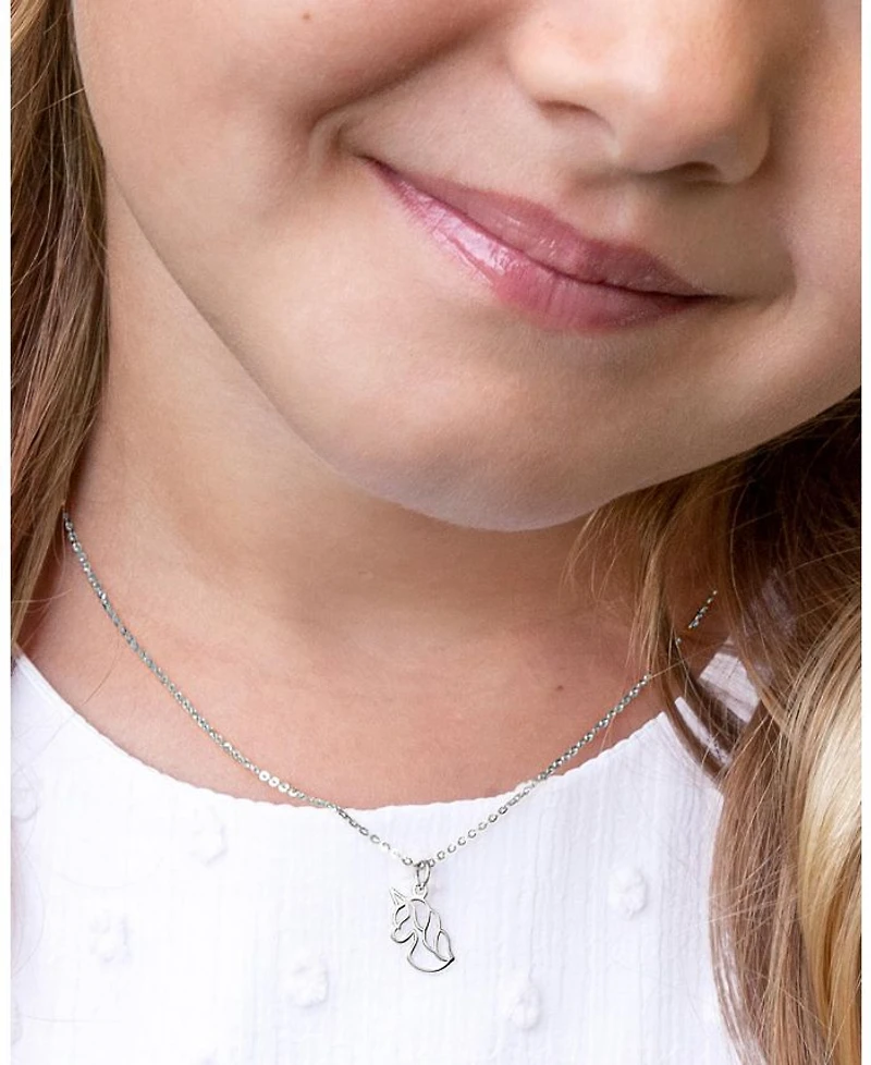 Children's 14K Gold Unicorn Dreams Girls' 12-14" Necklace