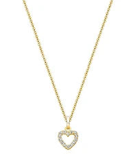 Tiny Blessings Children's 14K Gold Pure Splendor Diamond Heart Girls' 12-14 Necklace