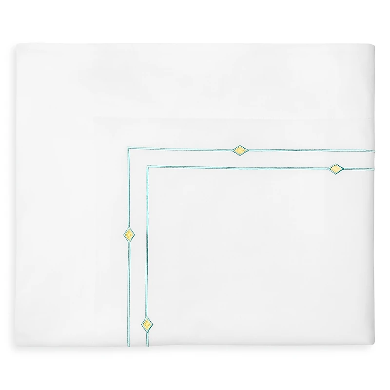 Sferra Diamantini Flat Sheet, Full/Queen