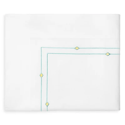 Sferra Diamantini Flat Sheet, Full/Queen