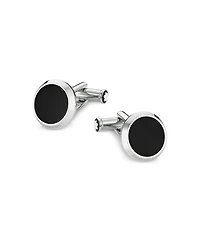 Meisterstück Onyx Inlay Round Cufflinks