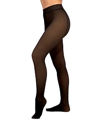 Hue Faux Sheer Fleece Tights