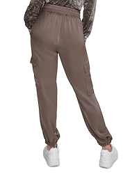 Satin Cargo Joggers
