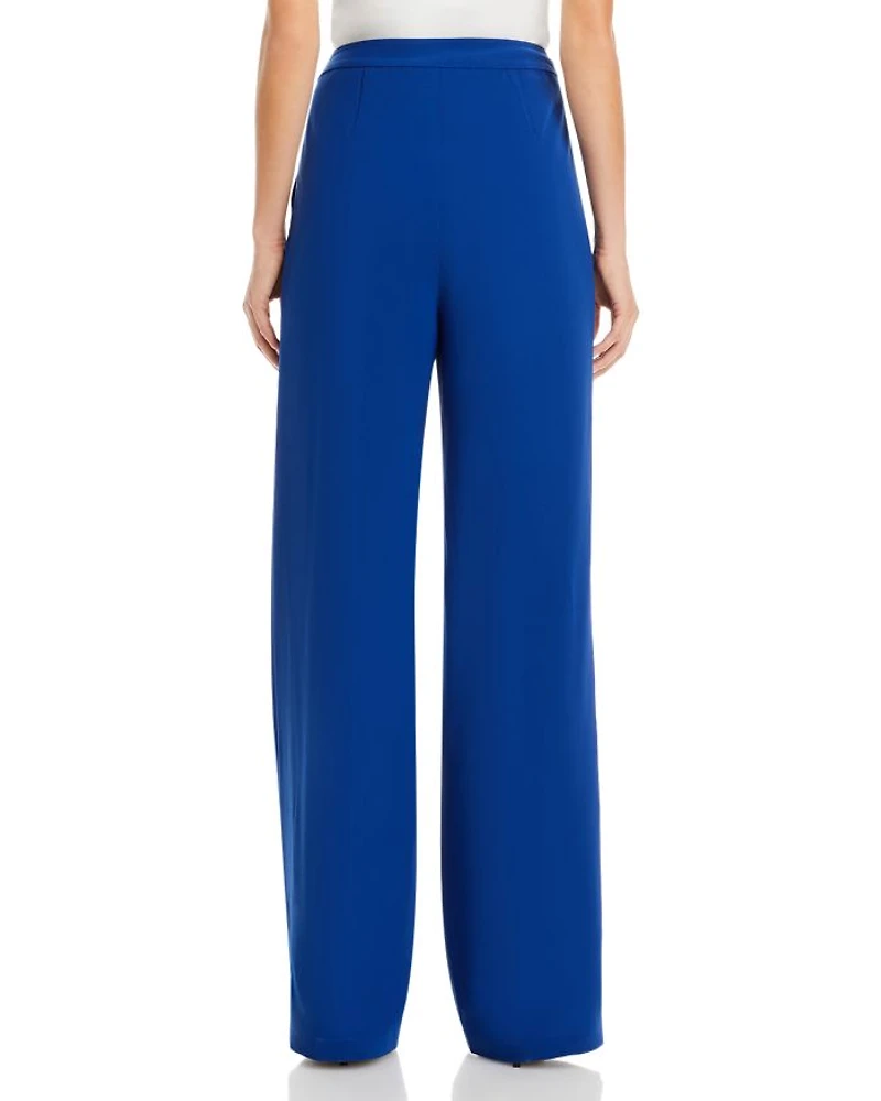 Twill Chiffon Tailored Pants