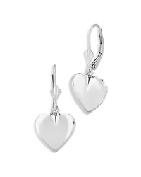 Bloomingdale's Fine Collection Polished Heart Leverback Drop Earrings