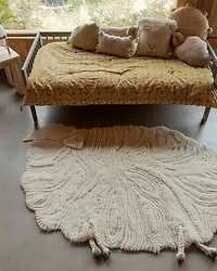 Woolable Kids Pink Nose Sheep Novelty Washable Area Rug, 4' x 5'7"