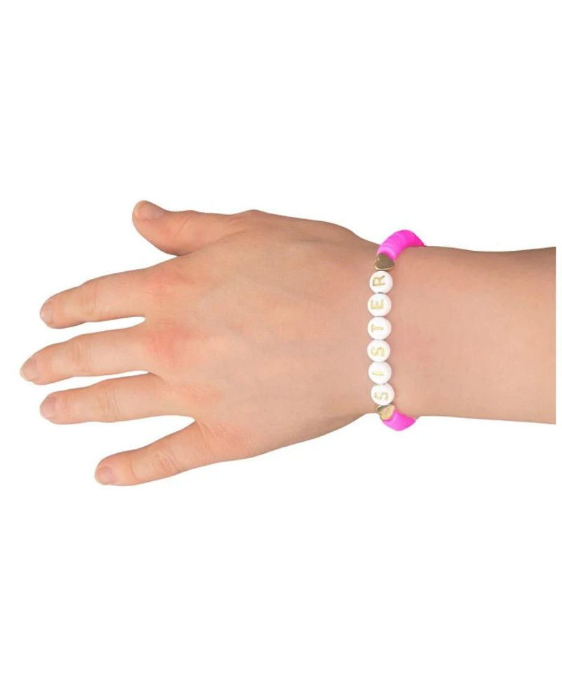 Girls' Sister Bracelet in Magenta - Little Kid